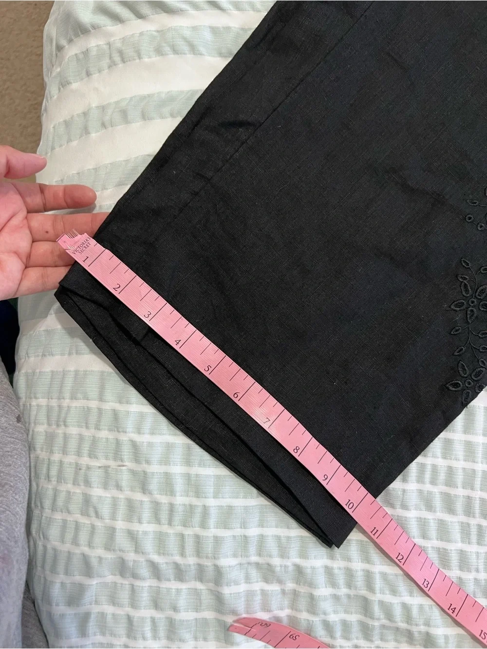 Lane Bryant Black Cropped Drawstring Pants size 14/16